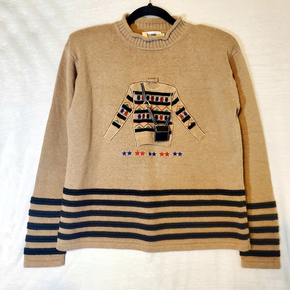 Vintage | Sweaters | Vintage Bonnie And Bill By Holly Sweater Inception ...